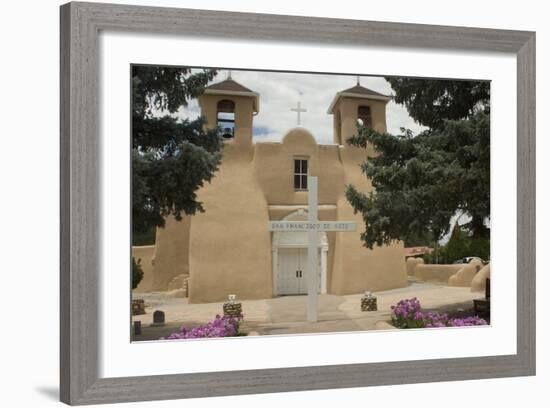 Entrance to the Spanish Colonial Church of S. Francis of Assisi, Ranchos De Taos-null-Framed Photographic Print