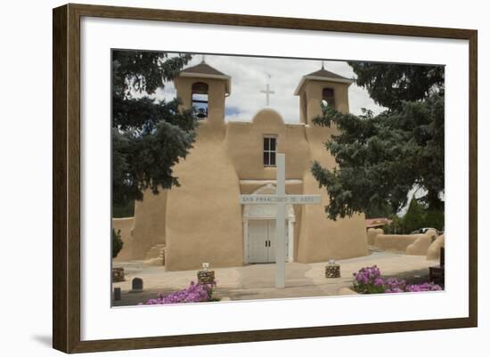 Entrance to the Spanish Colonial Church of S. Francis of Assisi, Ranchos De Taos-null-Framed Photographic Print