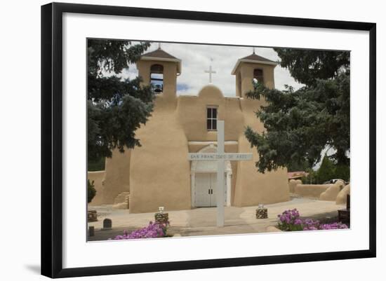 Entrance to the Spanish Colonial Church of S. Francis of Assisi, Ranchos De Taos-null-Framed Photographic Print