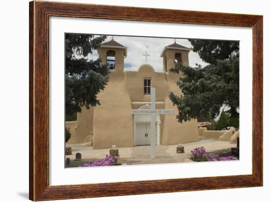 Entrance to the Spanish Colonial Church of S. Francis of Assisi, Ranchos De Taos-null-Framed Photographic Print