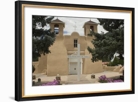 Entrance to the Spanish Colonial Church of S. Francis of Assisi, Ranchos De Taos-null-Framed Photographic Print