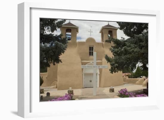 Entrance to the Spanish Colonial Church of S. Francis of Assisi, Ranchos De Taos-null-Framed Photographic Print