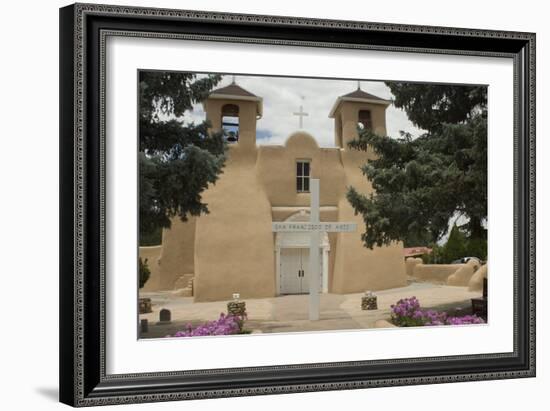 Entrance to the Spanish Colonial Church of S. Francis of Assisi, Ranchos De Taos-null-Framed Photographic Print