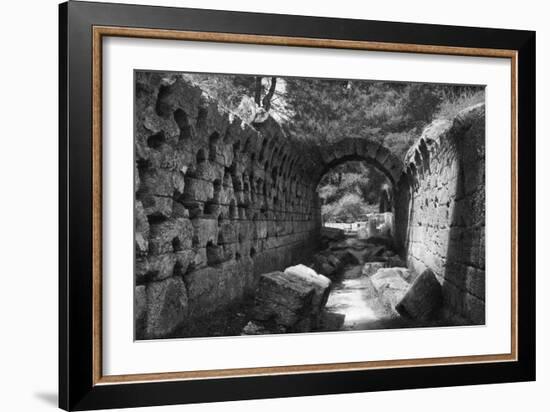 Entrance to the Stadion, Olympia, Greece, 1937-Martin Hurlimann-Framed Giclee Print