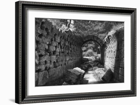 Entrance to the Stadion, Olympia, Greece, 1937-Martin Hurlimann-Framed Giclee Print