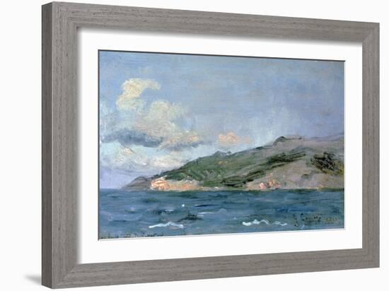 Entrance to the Straits of Gibraltar, 1848-Gustave Courbet-Framed Giclee Print