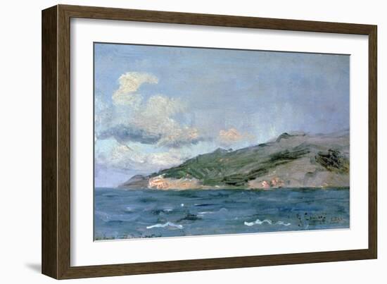 Entrance to the Straits of Gibraltar, 1848-Gustave Courbet-Framed Giclee Print