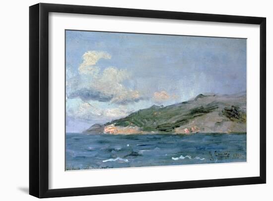 Entrance to the Straits of Gibraltar, 1848-Gustave Courbet-Framed Giclee Print