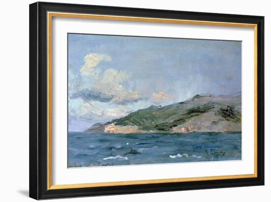 Entrance to the Straits of Gibraltar, 1848-Gustave Courbet-Framed Giclee Print