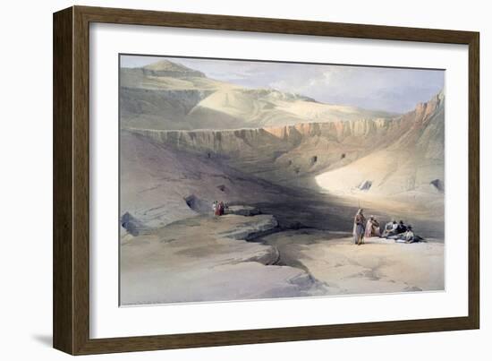 Entrance to the Tombs of the Kings of Thebes, Bab-El-Malouk, 19th Century-David Roberts-Framed Giclee Print