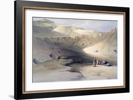 Entrance to the Tombs of the Kings of Thebes, Bab-El-Malouk, 19th Century-David Roberts-Framed Giclee Print