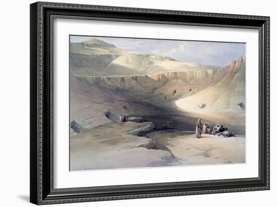 Entrance to the Tombs of the Kings of Thebes, Bab-El-Malouk, 19th Century-David Roberts-Framed Giclee Print