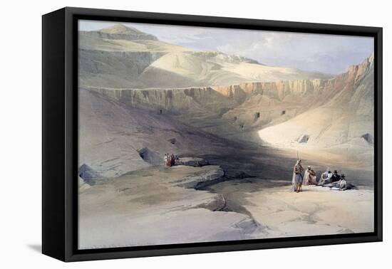 Entrance to the Tombs of the Kings of Thebes, Bab-El-Malouk, 19th Century-David Roberts-Framed Premier Image Canvas