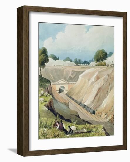 Entrance to the Tunnel at Watford-Thomas Talbot Bury-Framed Giclee Print