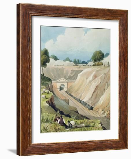 Entrance to the Tunnel at Watford-Thomas Talbot Bury-Framed Giclee Print