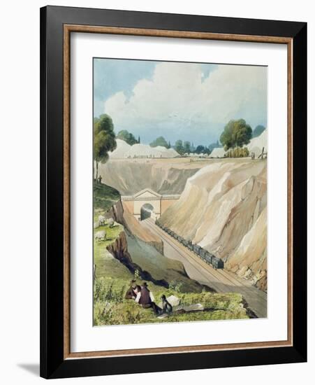 Entrance to the Tunnel at Watford-Thomas Talbot Bury-Framed Giclee Print