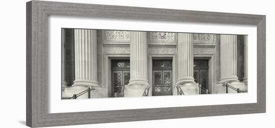 Entrance to the university building, University of Minnesota, Upper Midwest, Minneapolis, Hennep...-Panoramic Images-Framed Photographic Print