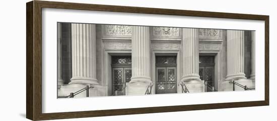 Entrance to the university building, University of Minnesota, Upper Midwest, Minneapolis, Hennep...-Panoramic Images-Framed Photographic Print