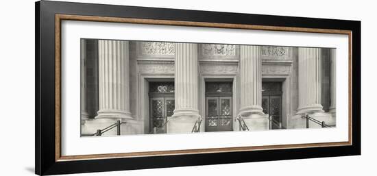 Entrance to the university building, University of Minnesota, Upper Midwest, Minneapolis, Hennep...-Panoramic Images-Framed Photographic Print
