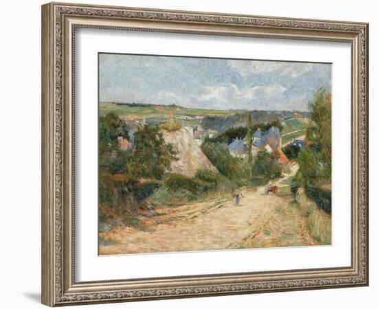 Entrance to the Village of Osny by Paul Gauguin-Paul Gauguin-Framed Giclee Print