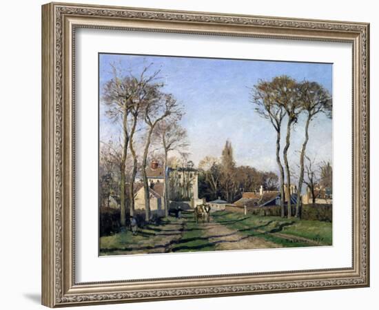 Entrance to the Village of Voisins, Yvelines, 1872-Pierre-Auguste Renoir-Framed Giclee Print