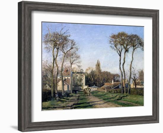 Entrance to the Village of Voisins, Yvelines, 1872-Pierre-Auguste Renoir-Framed Giclee Print