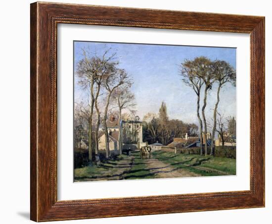 Entrance to the Village of Voisins, Yvelines, 1872-Pierre-Auguste Renoir-Framed Giclee Print