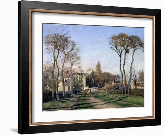 Entrance to the Village of Voisins, Yvelines, 1872-Pierre-Auguste Renoir-Framed Giclee Print