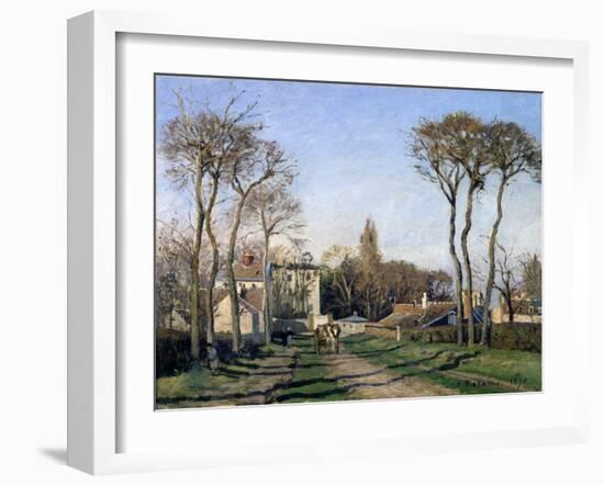 Entrance to the Village of Voisins, Yvelines, 1872-Pierre-Auguste Renoir-Framed Giclee Print