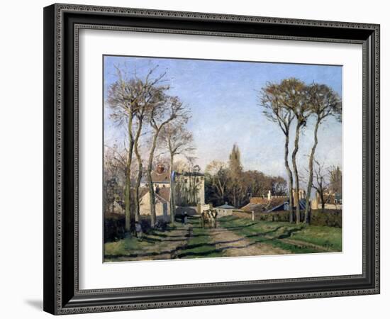 Entrance to the Village of Voisins, Yvelines, 1872-Pierre-Auguste Renoir-Framed Giclee Print