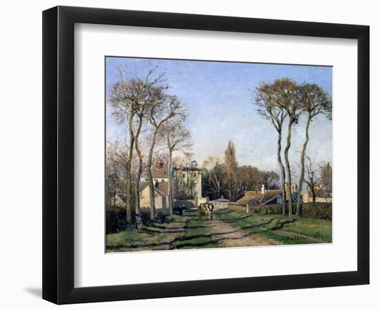 Entrance to the Village of Voisins, Yvelines, 1872-Pierre-Auguste Renoir-Framed Giclee Print