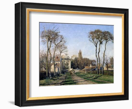 Entrance to the Village of Voisins, Yvelines, 1872-Pierre-Auguste Renoir-Framed Giclee Print