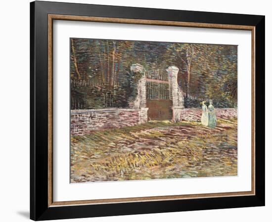 Entrance to the Voyer-D'Argenson Park at Asnieres-Vincent van Gogh-Framed Giclee Print