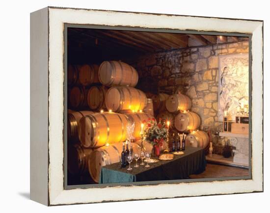 Entrance to the Wine Caves at the Del Dotto Winery, Napa Valley Wine Country, California, USA-John Alves-Framed Premier Image Canvas