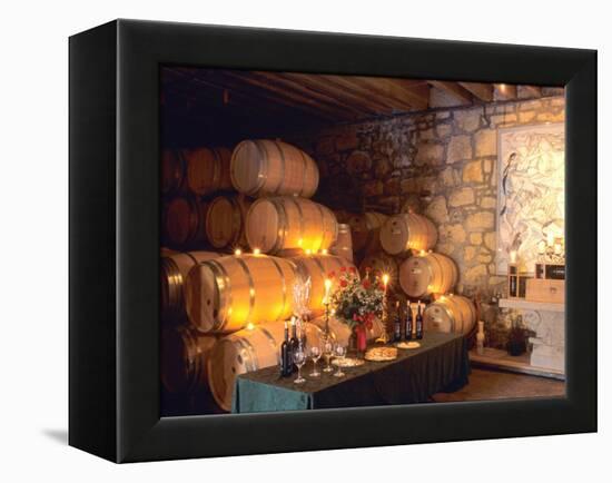 Entrance to the Wine Caves at the Del Dotto Winery, Napa Valley Wine Country, California, USA-John Alves-Framed Premier Image Canvas