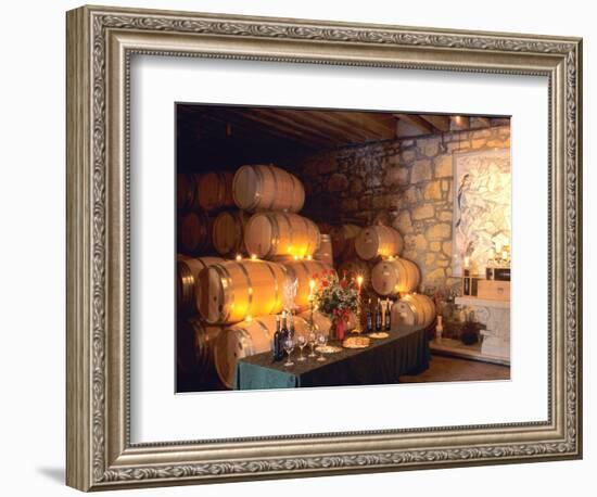 Entrance to the Wine Caves at the Del Dotto Winery, Napa Valley Wine Country, California, USA-John Alves-Framed Photographic Print