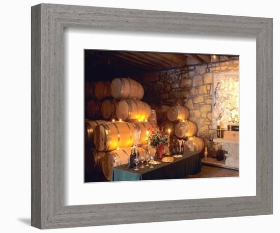 Entrance to the Wine Caves at the Del Dotto Winery, Napa Valley Wine Country, California, USA-John Alves-Framed Photographic Print