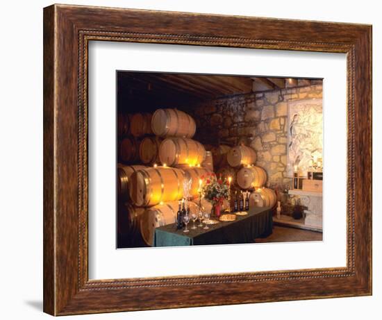 Entrance to the Wine Caves at the Del Dotto Winery, Napa Valley Wine Country, California, USA-John Alves-Framed Photographic Print