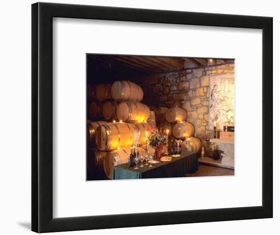 Entrance to the Wine Caves at the Del Dotto Winery, Napa Valley Wine Country, California, USA-John Alves-Framed Photographic Print