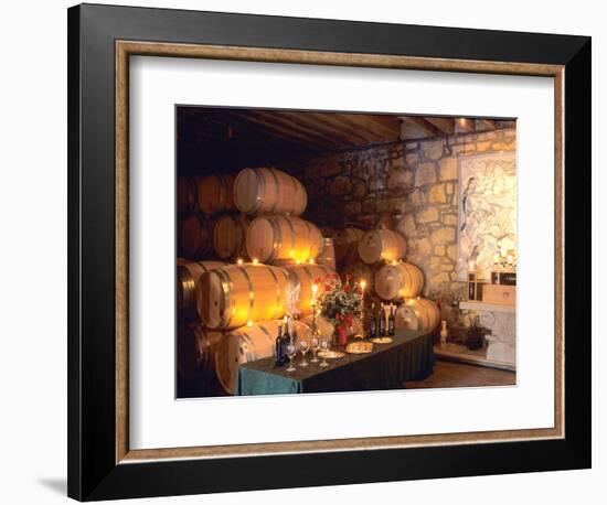 Entrance to the Wine Caves at the Del Dotto Winery, Napa Valley Wine Country, California, USA-John Alves-Framed Photographic Print