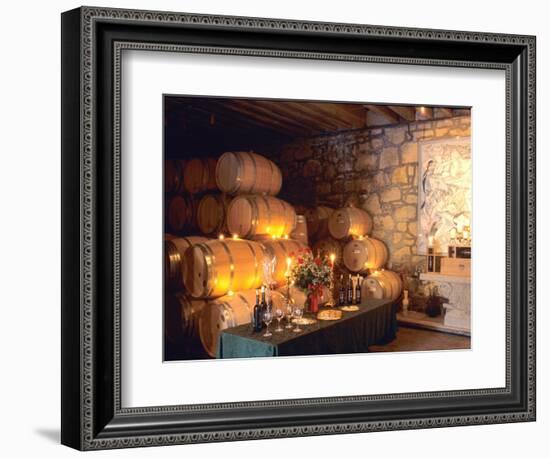 Entrance to the Wine Caves at the Del Dotto Winery, Napa Valley Wine Country, California, USA-John Alves-Framed Photographic Print