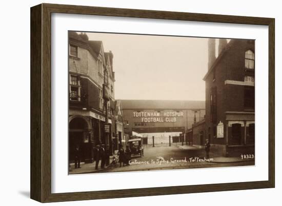 Entrance to Tottenham Hotspur Football Ground, C. 1906-null-Framed Photographic Print