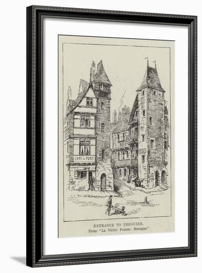 Entrance to Treguier-null-Framed Giclee Print