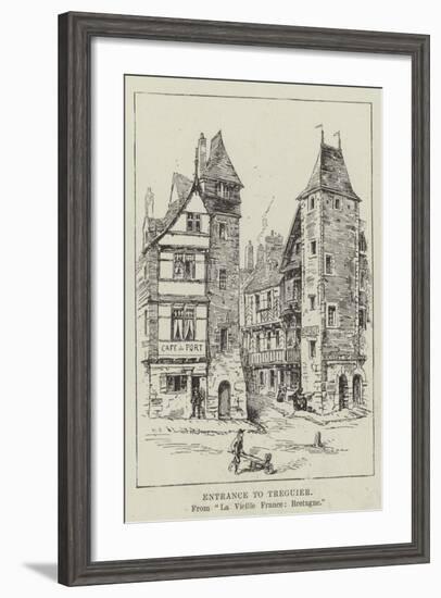 Entrance to Treguier-null-Framed Giclee Print