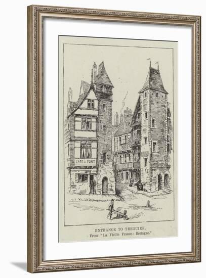 Entrance to Treguier-null-Framed Giclee Print