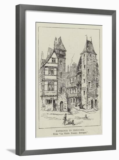 Entrance to Treguier-null-Framed Giclee Print