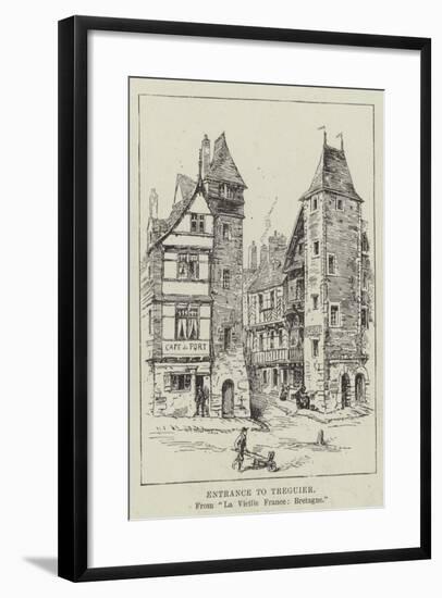 Entrance to Treguier-null-Framed Giclee Print