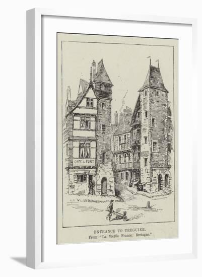 Entrance to Treguier-null-Framed Giclee Print