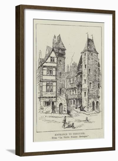 Entrance to Treguier-null-Framed Giclee Print