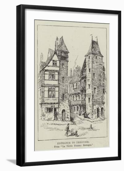 Entrance to Treguier-null-Framed Giclee Print